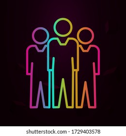 team, work, leader nolan icon Simple thin line, outline vector of Business icons for ui and ux, website or mobile application