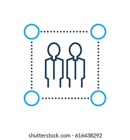 team work Line Icon Style