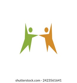 TEAM WORK LOGO DESIGN FULL COLOUR