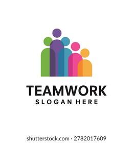 Team Work Logo Design template Illustration Vector