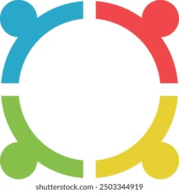 team work logo icon vector