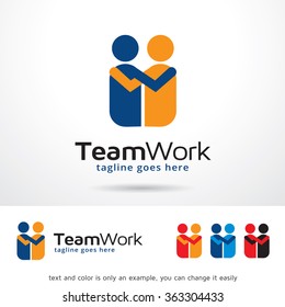 Team Work Logo Template Design Vector