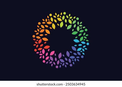 Team work logo vector with modern creative concept design