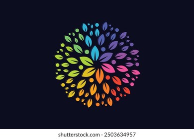 Team work logo vector with modern creative concept design