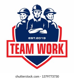 Team Work Logo, Worker Logo