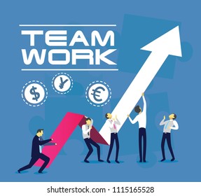 Team work - marketing concept banner