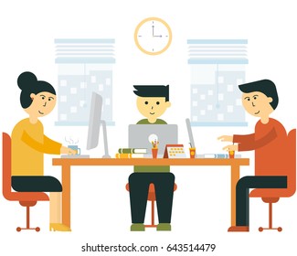 Team work office work