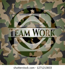 Team Work on camouflage pattern