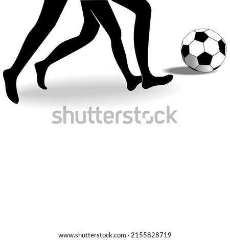 Similar – Image, Stock Photo back and forth Dribbling