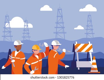 team work people in electrification scene team work people in electrification scene
