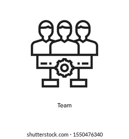 Team Work Related Vector Line Icons. Contains such Icons as Collaboration, Research, Meeting and more. Editable Stroke.