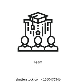 Team Work Related Vector Line Icons. Contains such Icons as Collaboration, Research, Meeting and more. Editable Stroke.