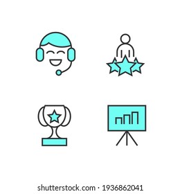 Team-Arbeitsset-Symbol, einzelne Team-Arbeit Set-Symbol, Vektorgrafik