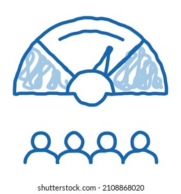 team work speed sketch icon vector. Hand drawn blue doodle line art team work speed sign. isolated symbol illustration