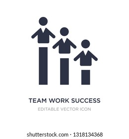 team work success icon on white background. Simple element illustration from People concept. team work success icon symbol design.