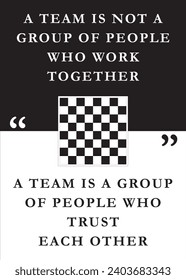 Diseño de afiches corporativos de Team Work y Trust