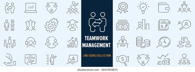 Team work and trust icon