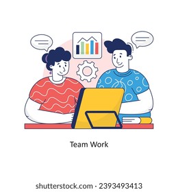 Team Work vector Colorful Design illustration. Symbol on White background EPS 10 File