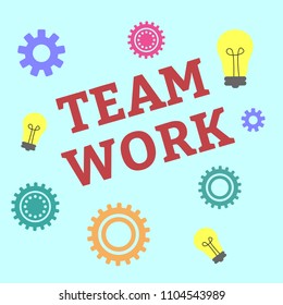 team work vector illustration