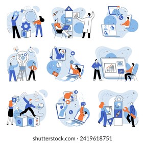 Team work vector illustration. The team work concept highlights value collective effort and shared aspirations Motivation fuels teams success and drives them towards achievement Supportive colleagues