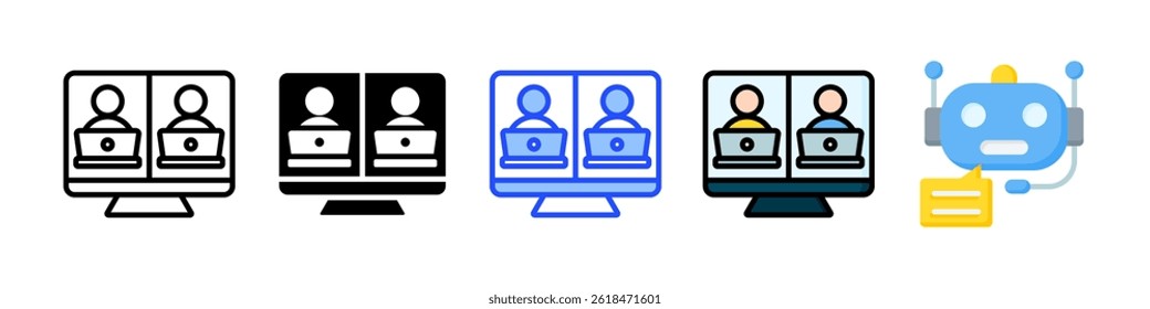 Team Working Icon Collection With Multiple Styles