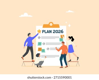 Das Team arbeitet an der Planung für 2026, der Festlegung von Zielen und der Entwicklung von Marketing-Teamplänen