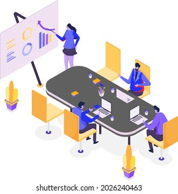 team working on social network concept