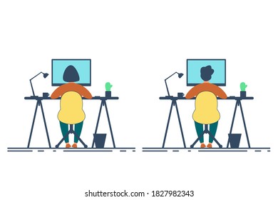 Team Working - Stock Vector Illustration