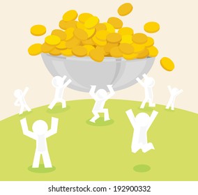 Team work-it is easier to making more money by team work.