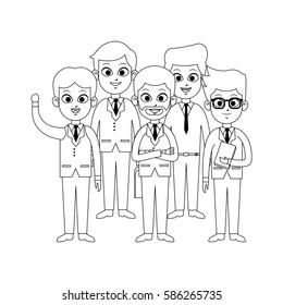 team of young business people icon image 