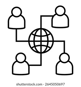Teambuilding icon vector. Teamwork illustration sign. Team symbol. Development web icon.