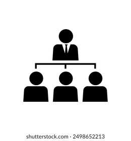 team,Leader, Staff Chart Icon illustration eps