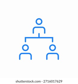 Vector de signo de icono de supervisor de líder de equipo