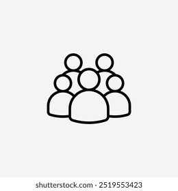 Teamline vector icon. EPS 10