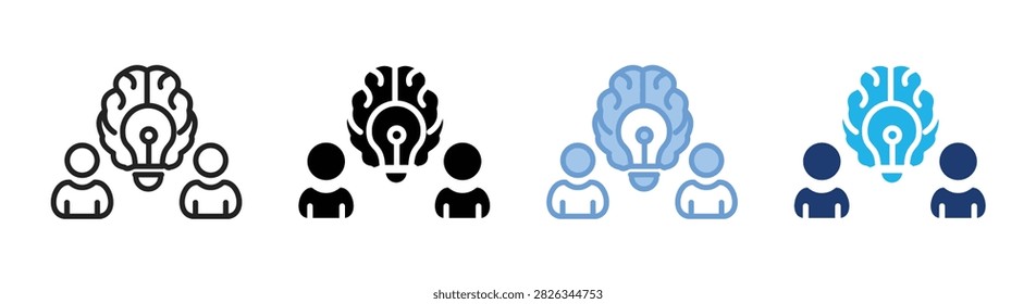 Teammate icon set multiple style collection
