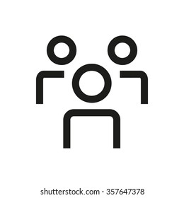 Teammates line icon. Pixel perfect fully editable vector icon suitable for websites, info graphics and print media.