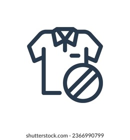 Team's Cricket Jersey vector icon illustration