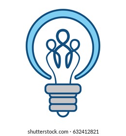 Teamwork abstract symbol