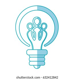 Teamwork abstract symbol