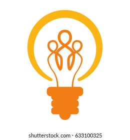 Teamwork abstract symbol