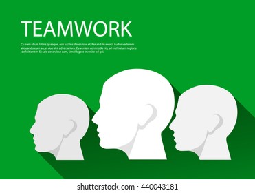Teamwork and association of people icon, vector illustration.