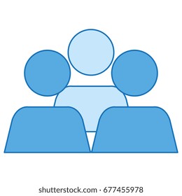 teamwork avatars isolated icon