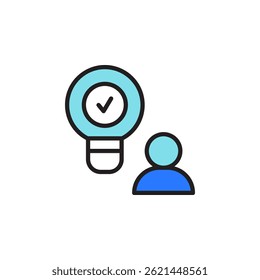 Icono de trabajo en equipo y colaboración empresarial que representa la asociación de Profesional y el desarrollo de estrategias en un entorno de oficina digital