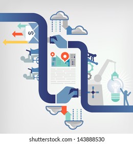 teamwork /business concept