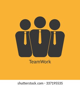 Teamwork business concept