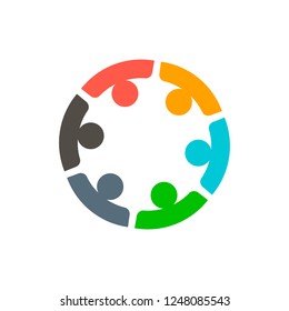 Teamwork Business Concept Vector Illustration
