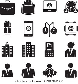 Teamwork and business line icons collection. Big UI icon set. Thin outline icons pack. Vector illustration eps10