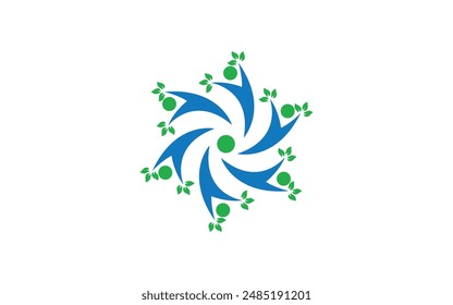 Teamwork business logo vector design