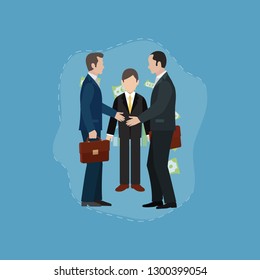 Teamwork Business Marketing Illustration