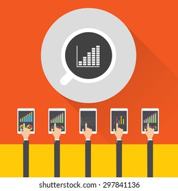 Teamwork Business Meeting Concept, Flat style, Infographics Business, vector